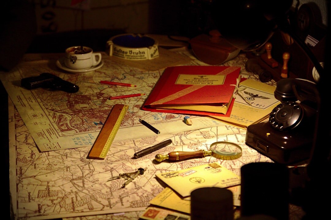 detective investigating clues